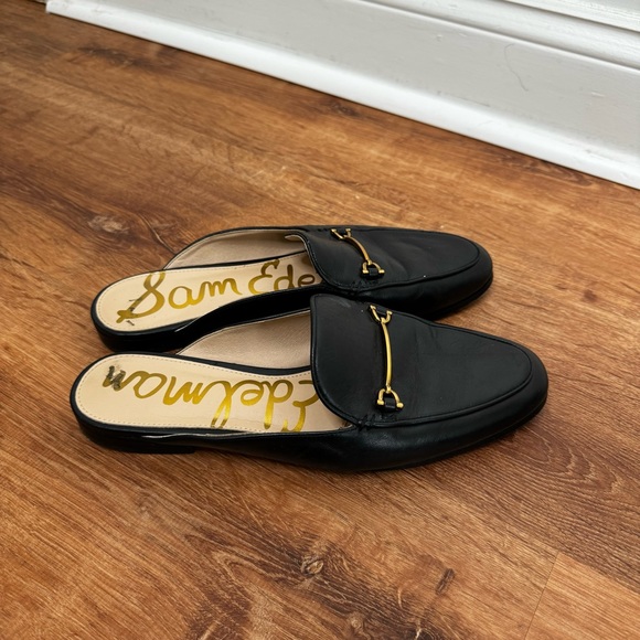 Sam Edelman Lounette Black Leather Mules - Picture 5 of 11